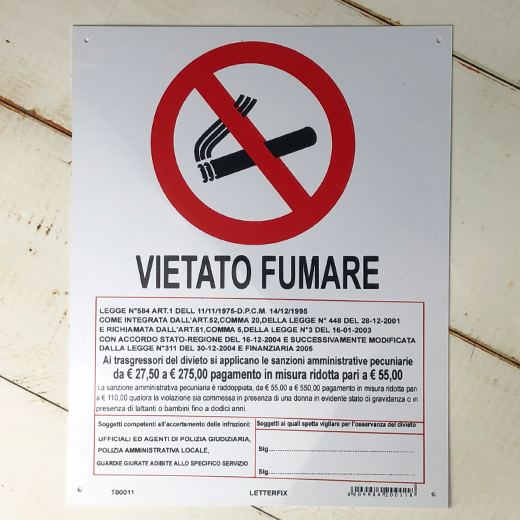 VIETATO FUMARE (禁煙C)