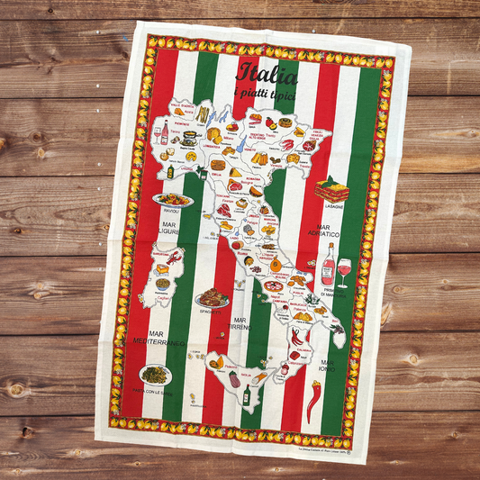 イタリア地図(イタリアカラー)