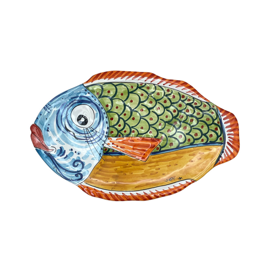 お魚プレート(楕円形)/(マッシミーノ)