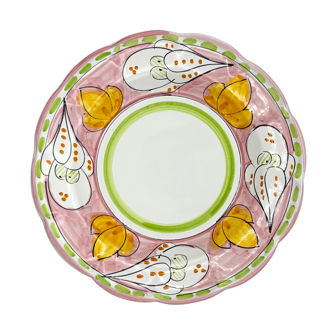 Pasta plate - Animal pattern - (Cheramix)