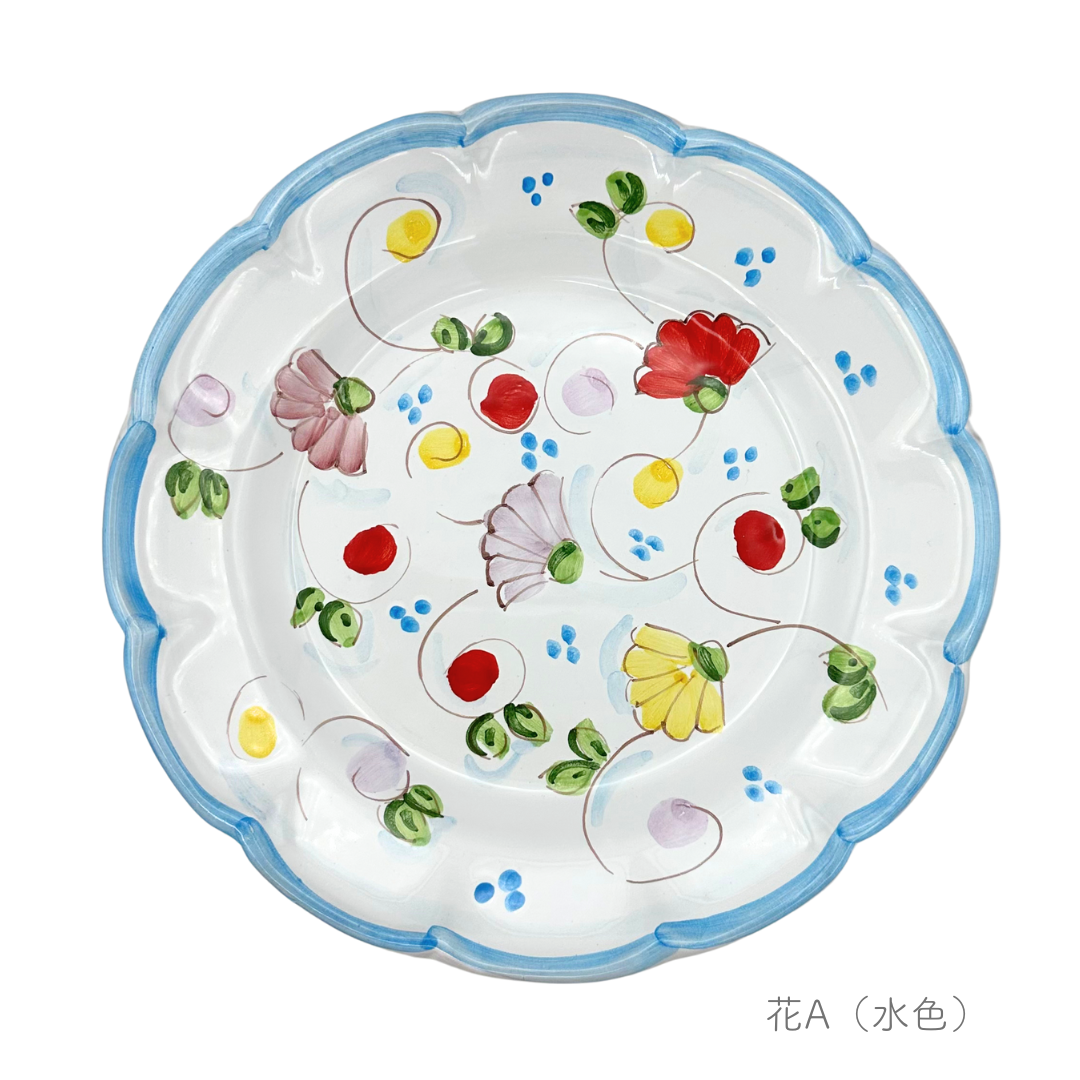 ランチプレート-植物・幾何学柄-(チェラミックス)