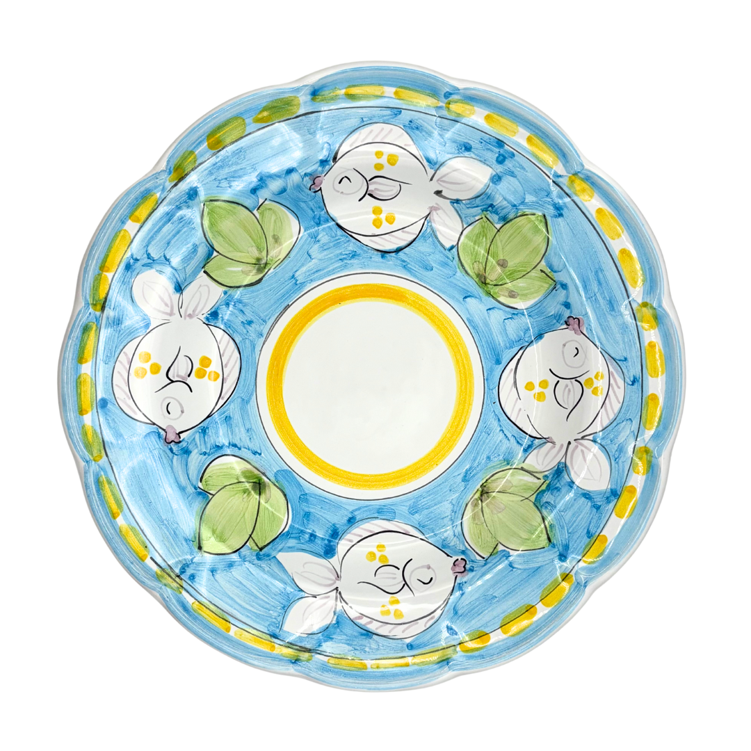 Pasta plate - Animal pattern - (Cheramix)