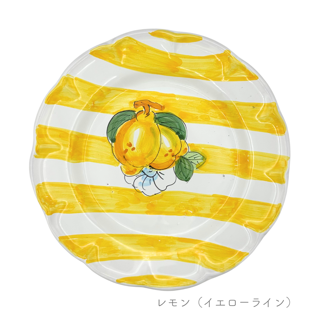 ランチプレート-レモン柄-(チェラミックス)