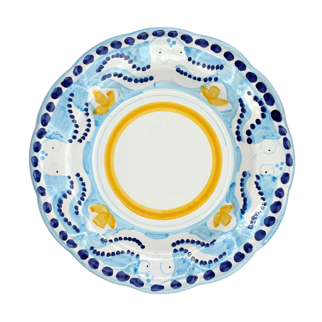 Pasta plate - Animal pattern - (Cheramix)