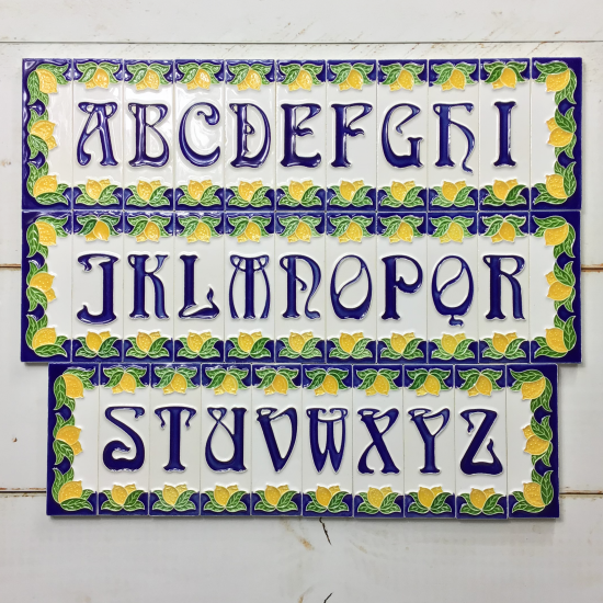 Alphabet Tile (Lemon)