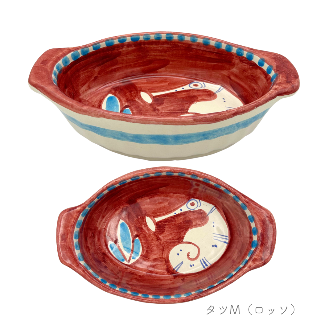 グラタン皿 - テガミーノ・楕円-（マッシミーノ）