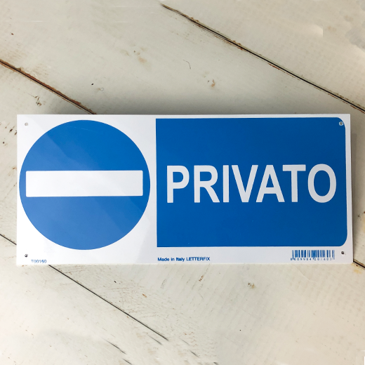 PRIVATO (私有地)