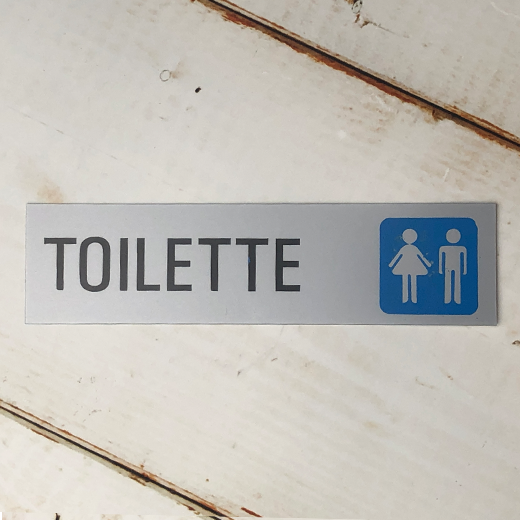 Sticker type TOILETTE