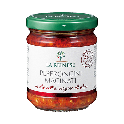 Peperoncini Macchinati (chopped chili peppers in oil) 170g