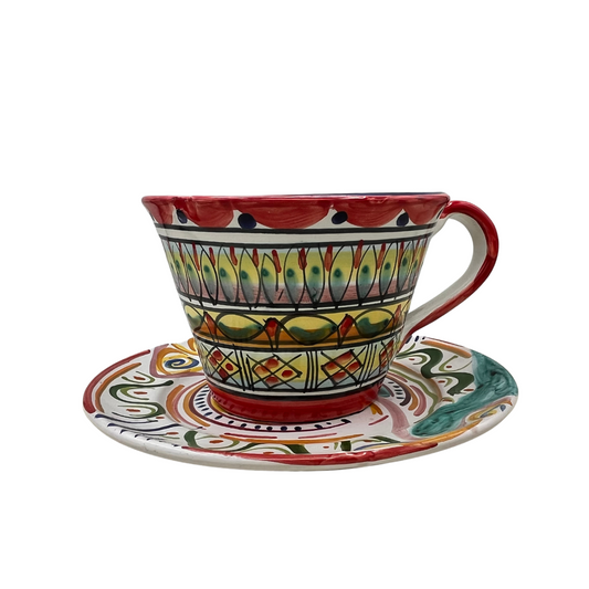 Big Cup -Geometric Pattern- (Red)