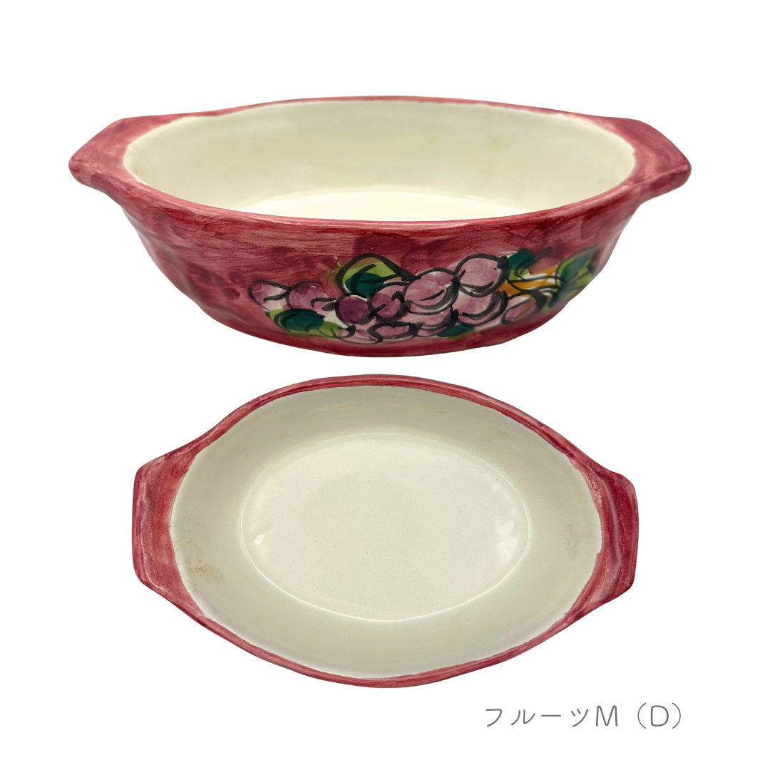 グラタン皿 - テガミーノ・楕円-（マッシミーノ）