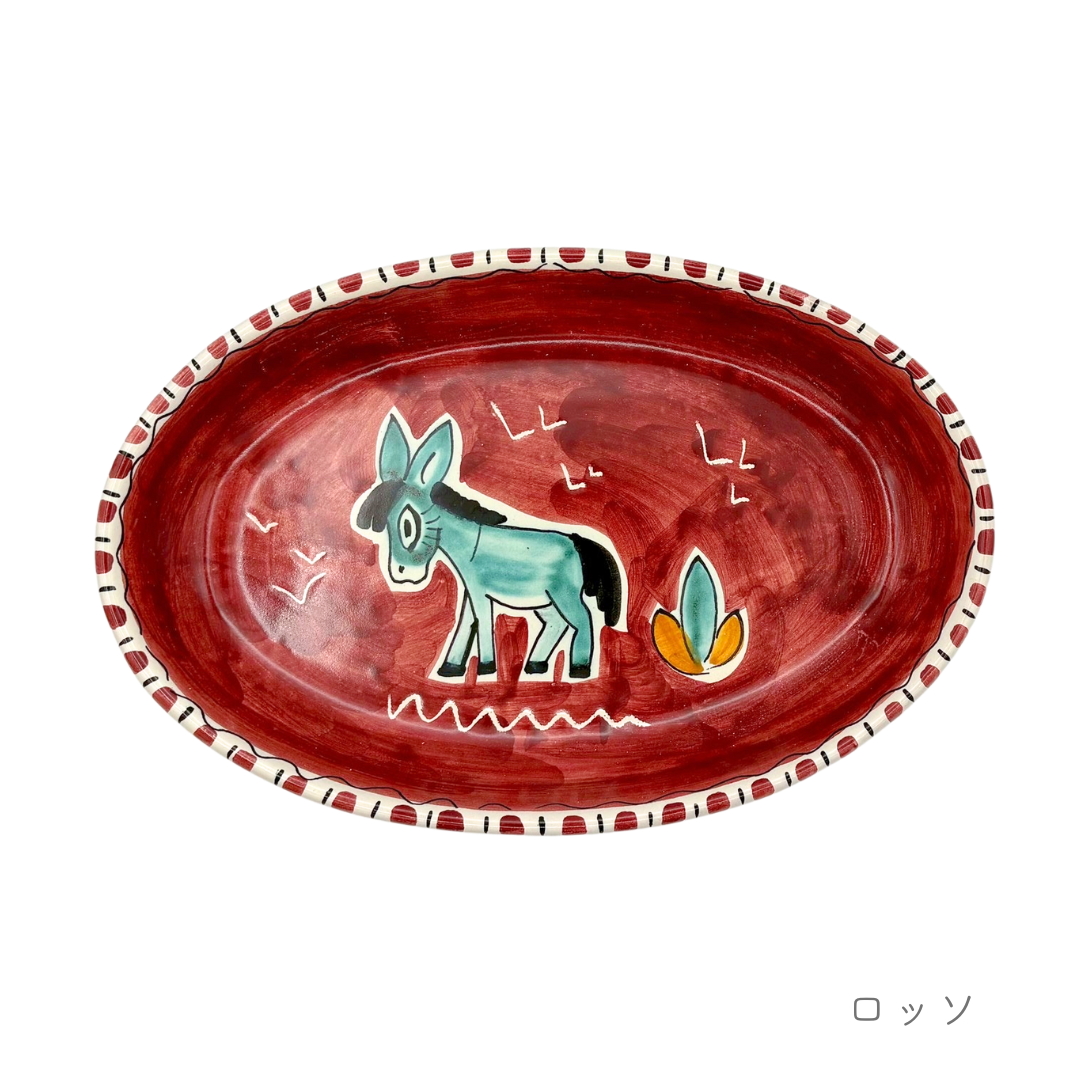 オーバル（楕円形） 26cm-ロバ-（マッシミーノ）