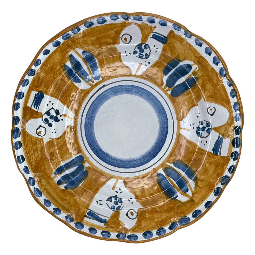 Dinner plate - Vietri type - (Massimino)