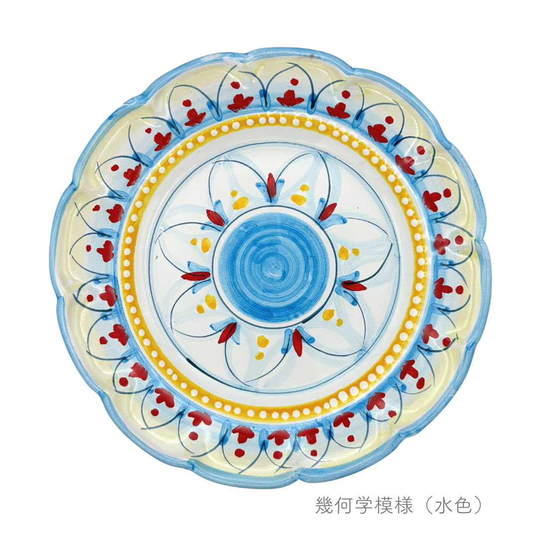 ランチプレート-植物・幾何学柄-（チェラミックス）