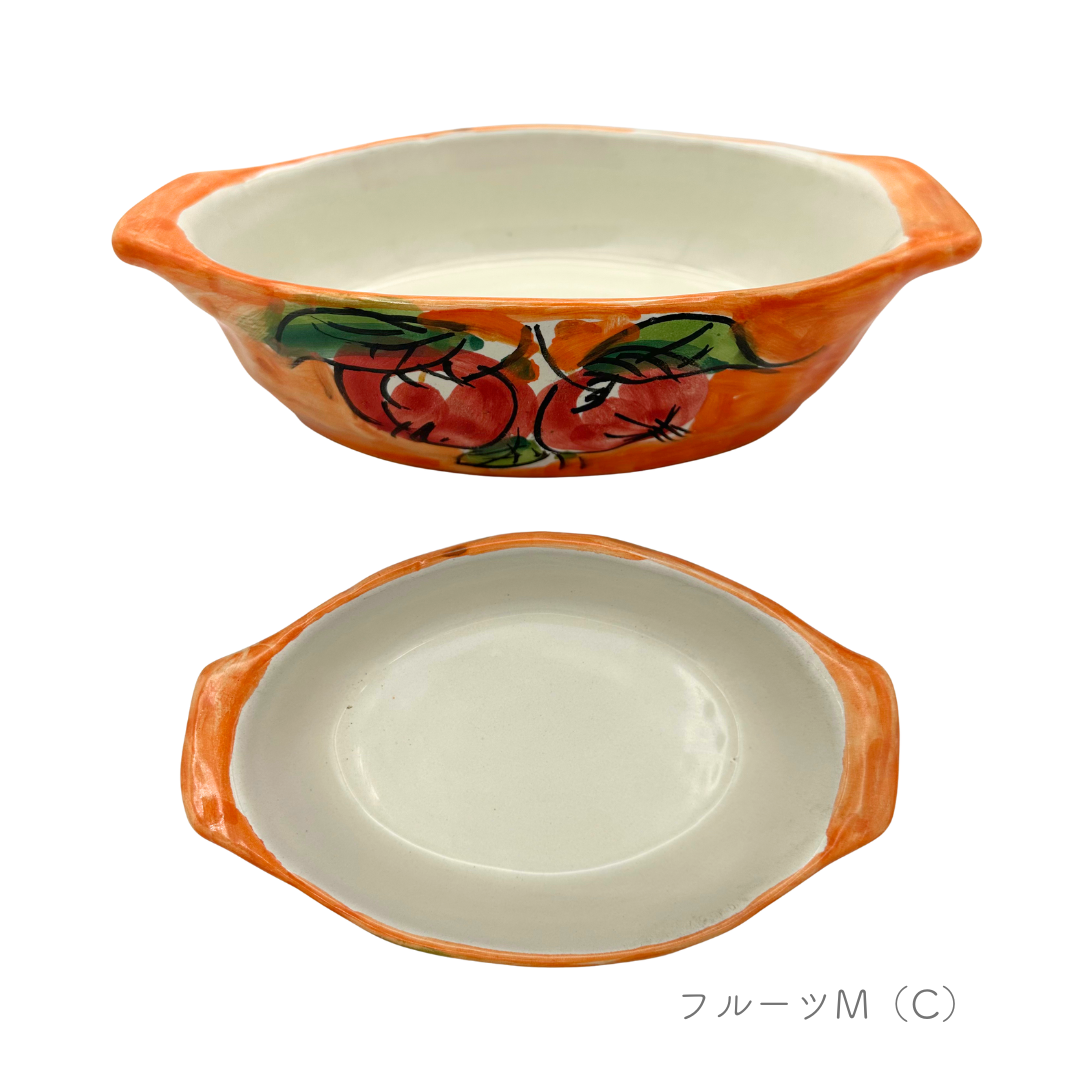 グラタン皿 - テガミーノ・楕円-（マッシミーノ）