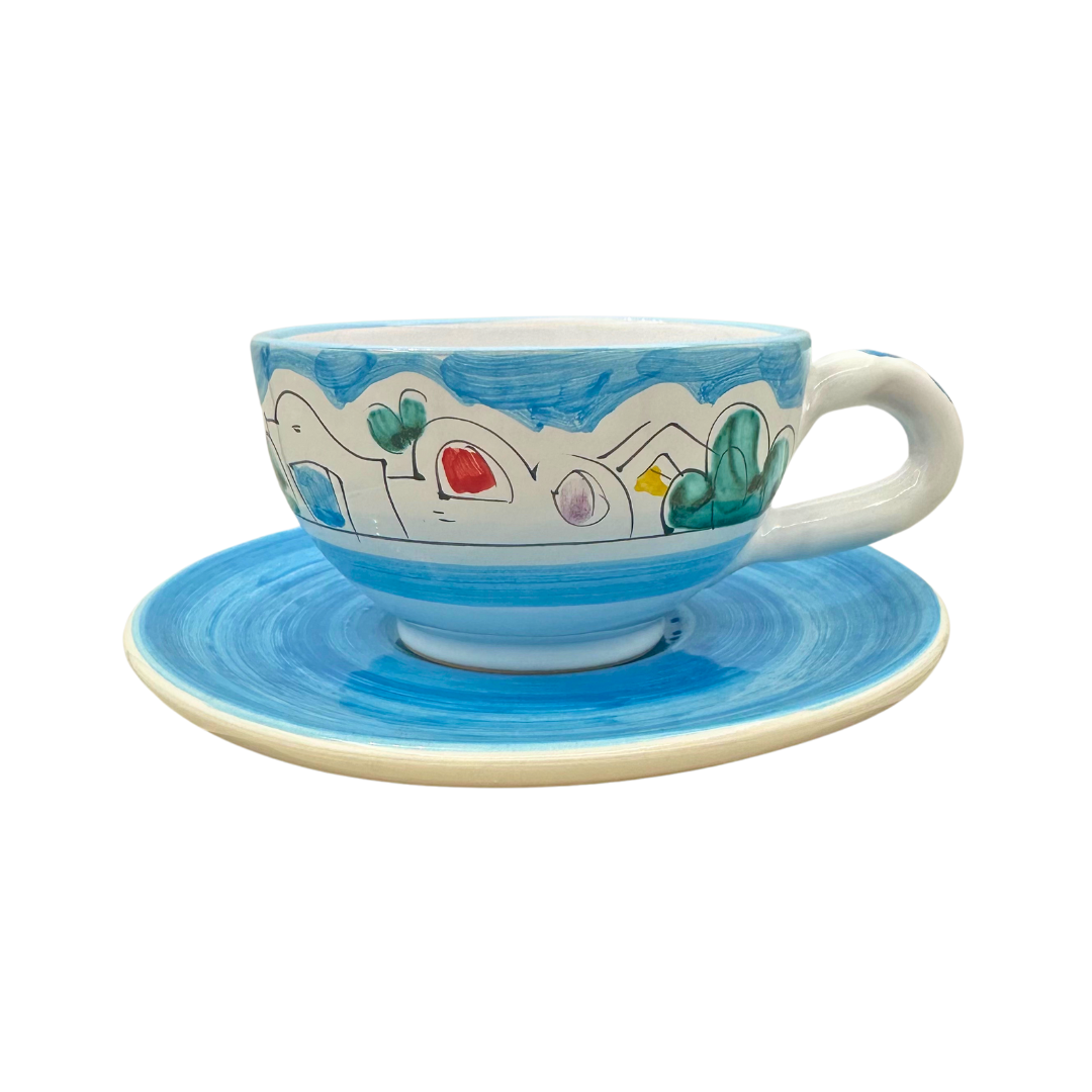 Cappuccino cup and saucer (Cheramix)