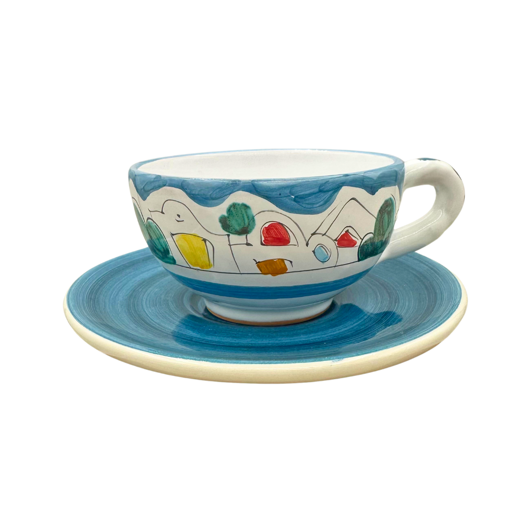 Cappuccino cup and saucer (Cheramix)