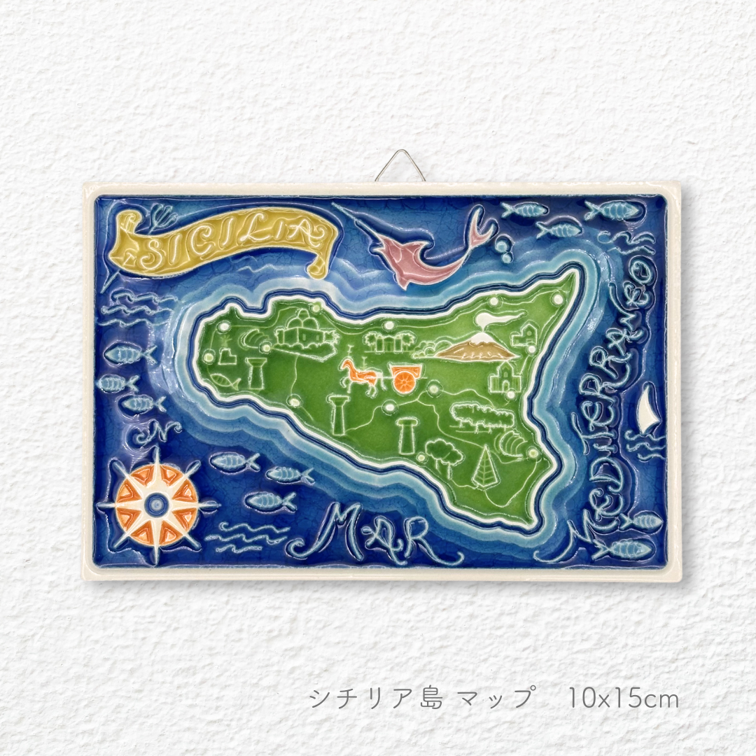 Ceramic painting -Sicily Autonomous Region-