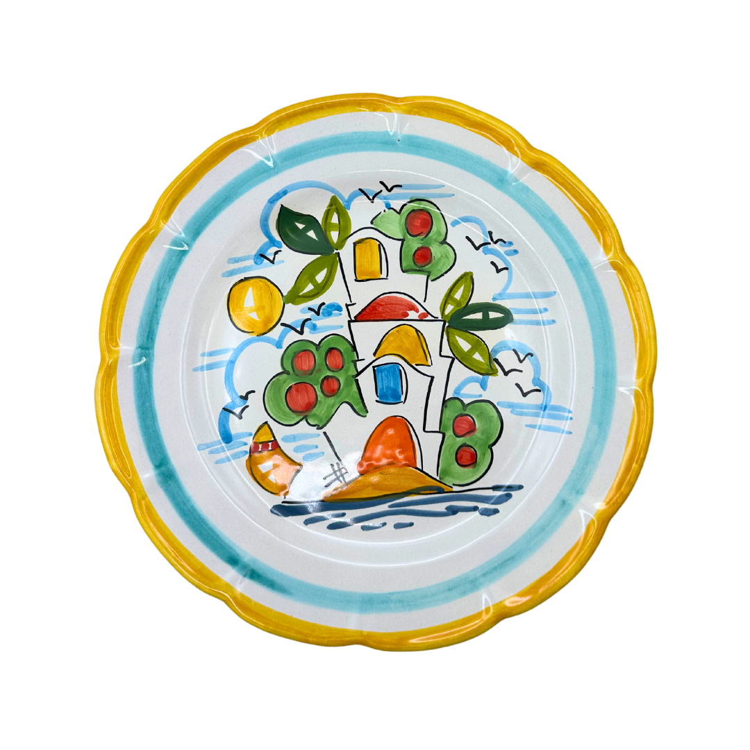 Dinner plate - Vietri type - (Massimino)