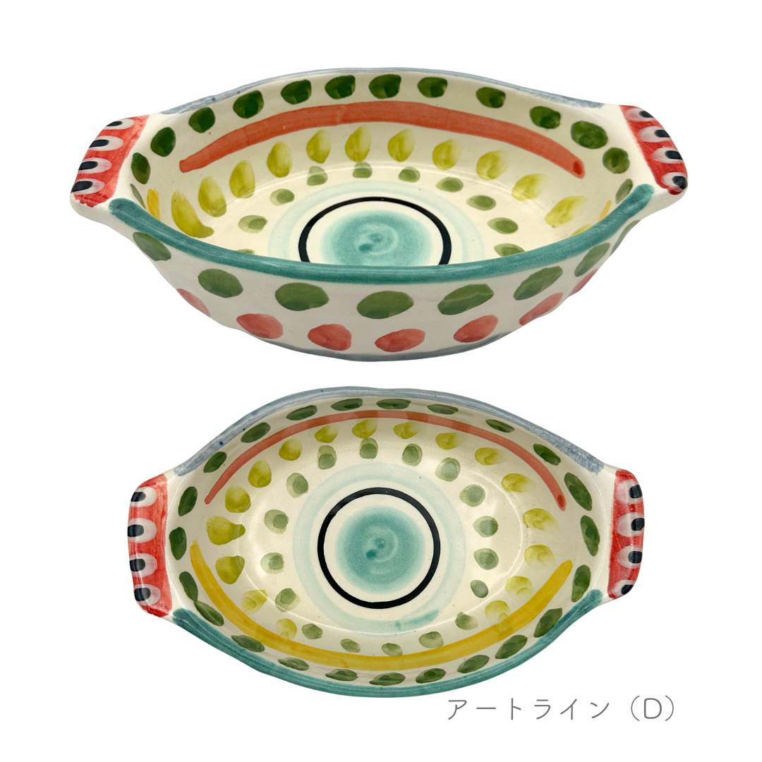 グラタン皿 - テガミーノ・楕円-（マッシミーノ）