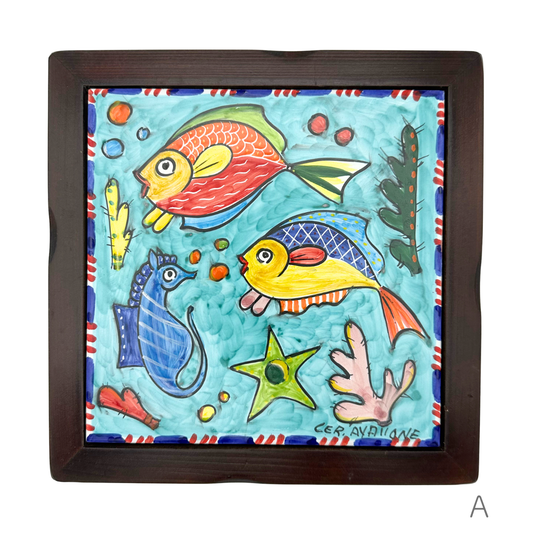 タイル フレーム付き （マーレ／アヴァッローネ）