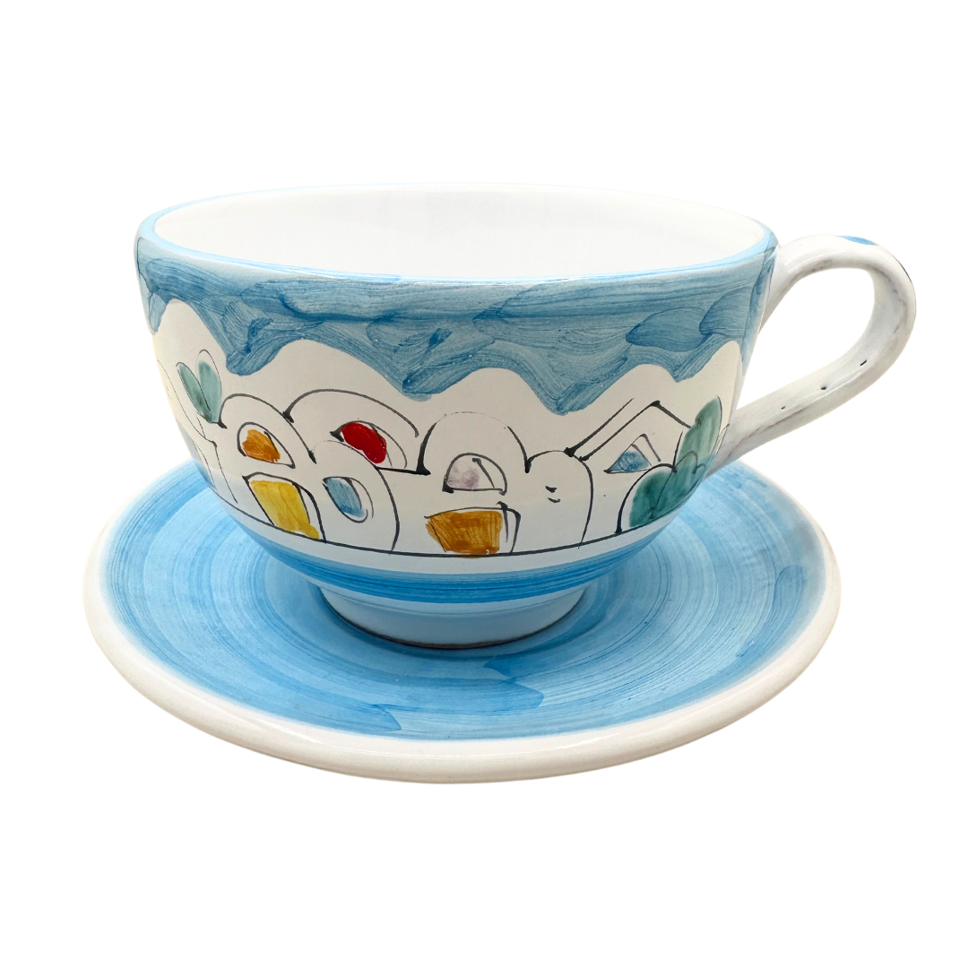 Latte cup and saucer (Cheramix)