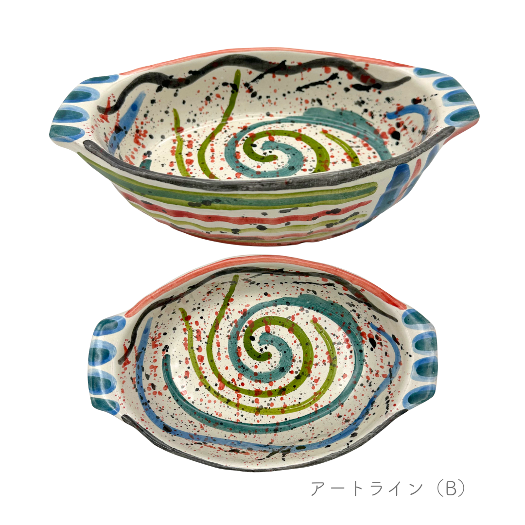 グラタン皿 - テガミーノ・楕円-（マッシミーノ）