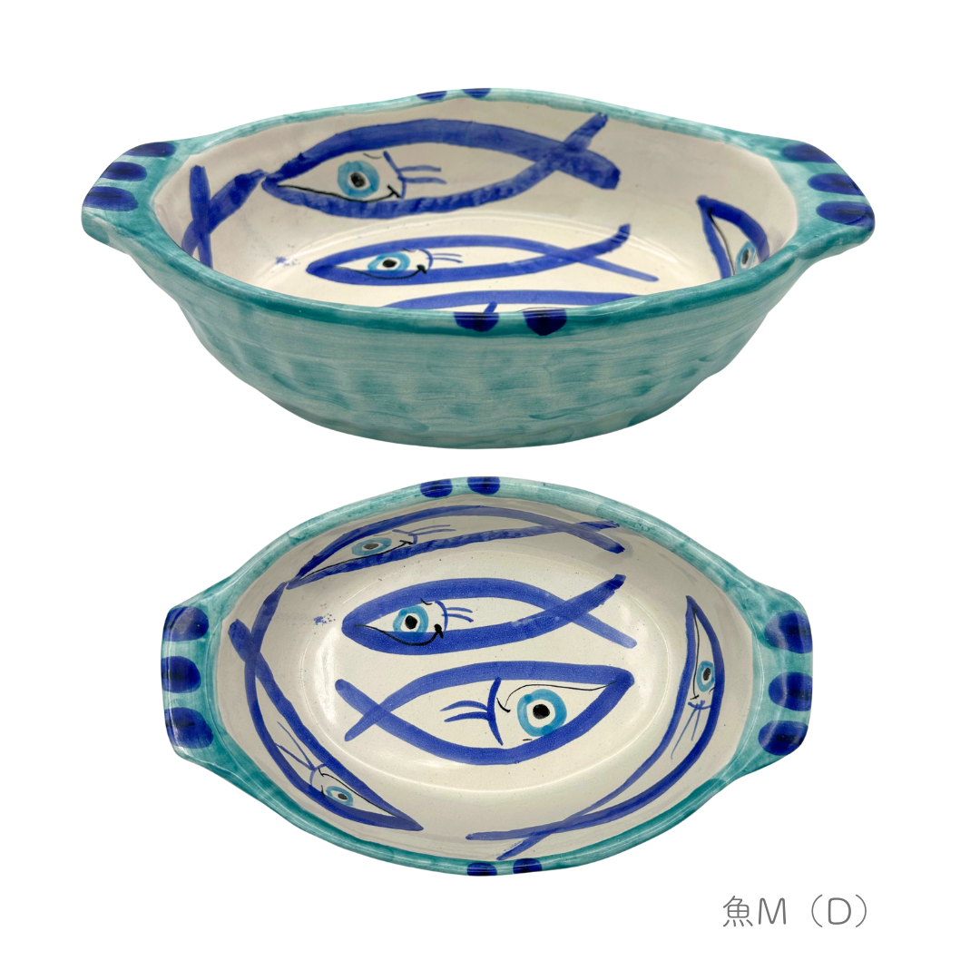 グラタン皿 - テガミーノ・楕円-（マッシミーノ）