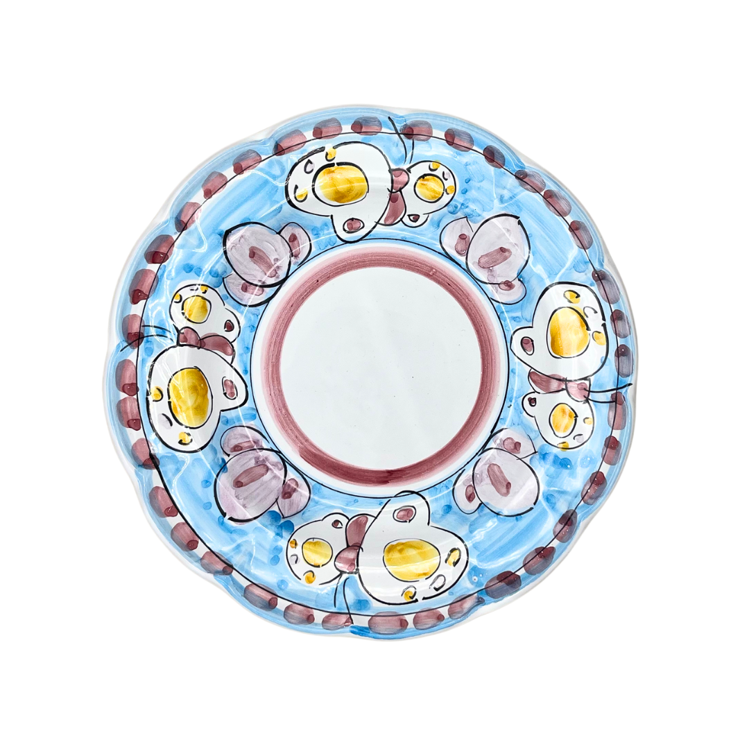 Pasta plate - Animal pattern - (Cheramix)