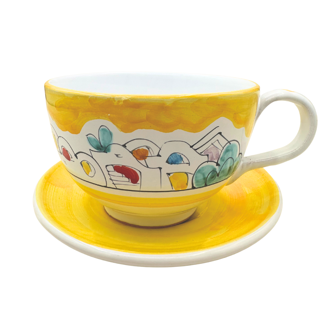 Latte cup and saucer (Cheramix)