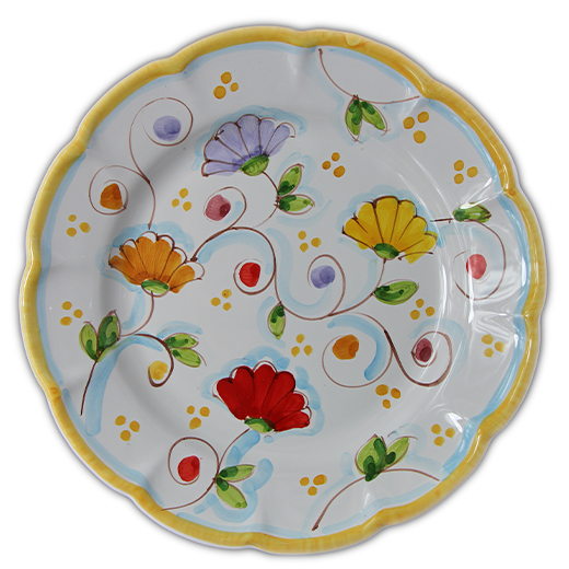 Lunch Plate - Plant Pattern - (Cheramix)