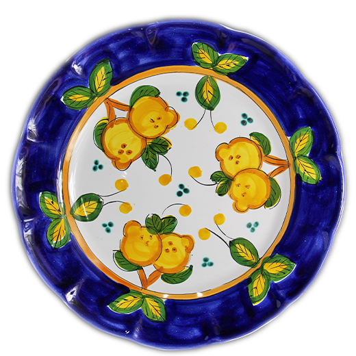 Dinner plate - plant pattern - (Cheramix)