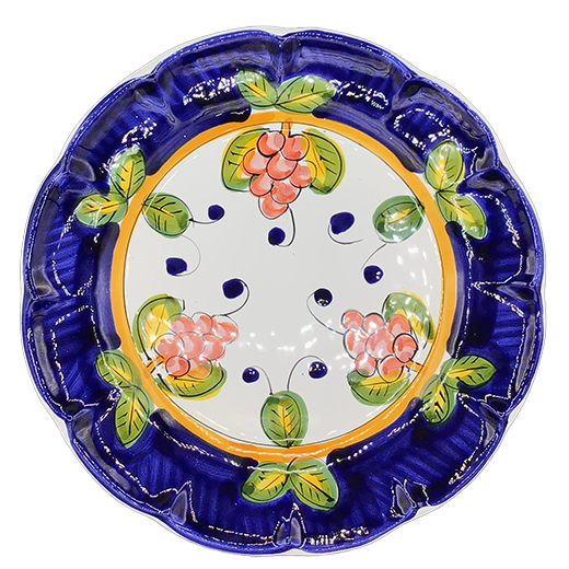 Dinner plate - plant pattern - (Cheramix)