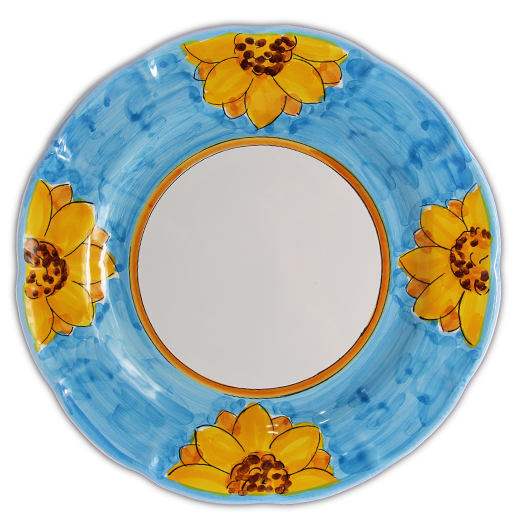 Dinner plate - plant pattern - (Cheramix)