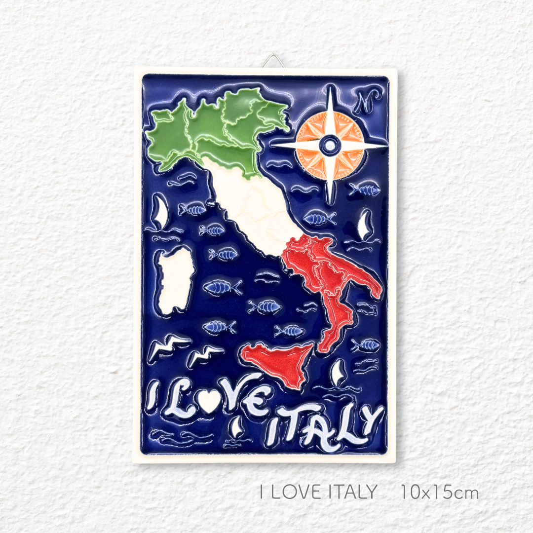Ceramic painting -I LOVE ITALY-