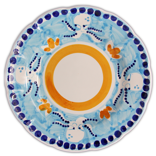 Pasta plate - Animal pattern - (Cheramix)