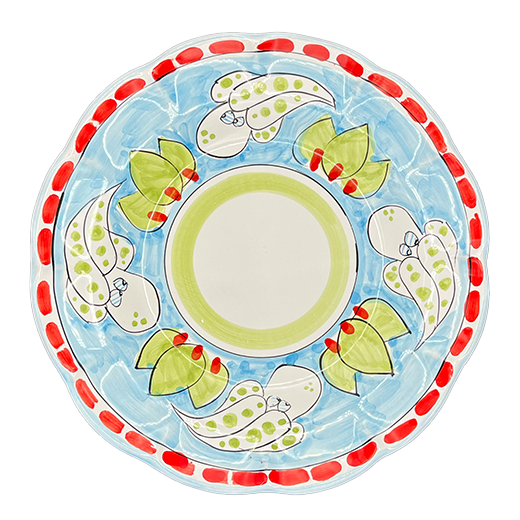 Pasta plate - Animal pattern - (Cheramix)