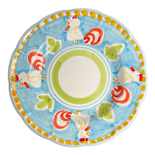 Pasta plate - Animal pattern - (Cheramix)