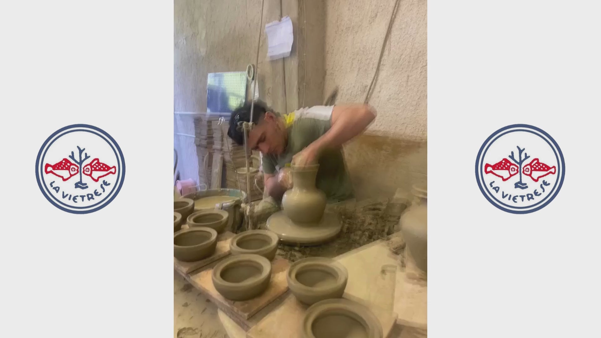 Load video: Potter&#39;s wheel scenery