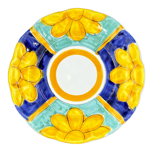 Lunch Plate - Plant Pattern - (Cheramix)